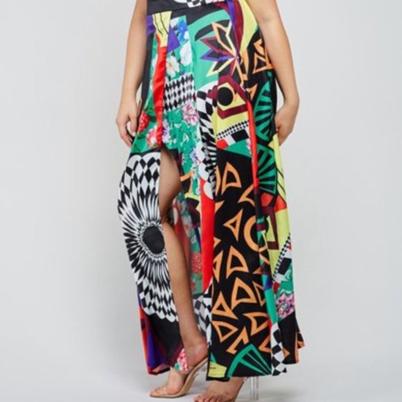Multi Pattern Maxi Dress - Picture 4 of 4